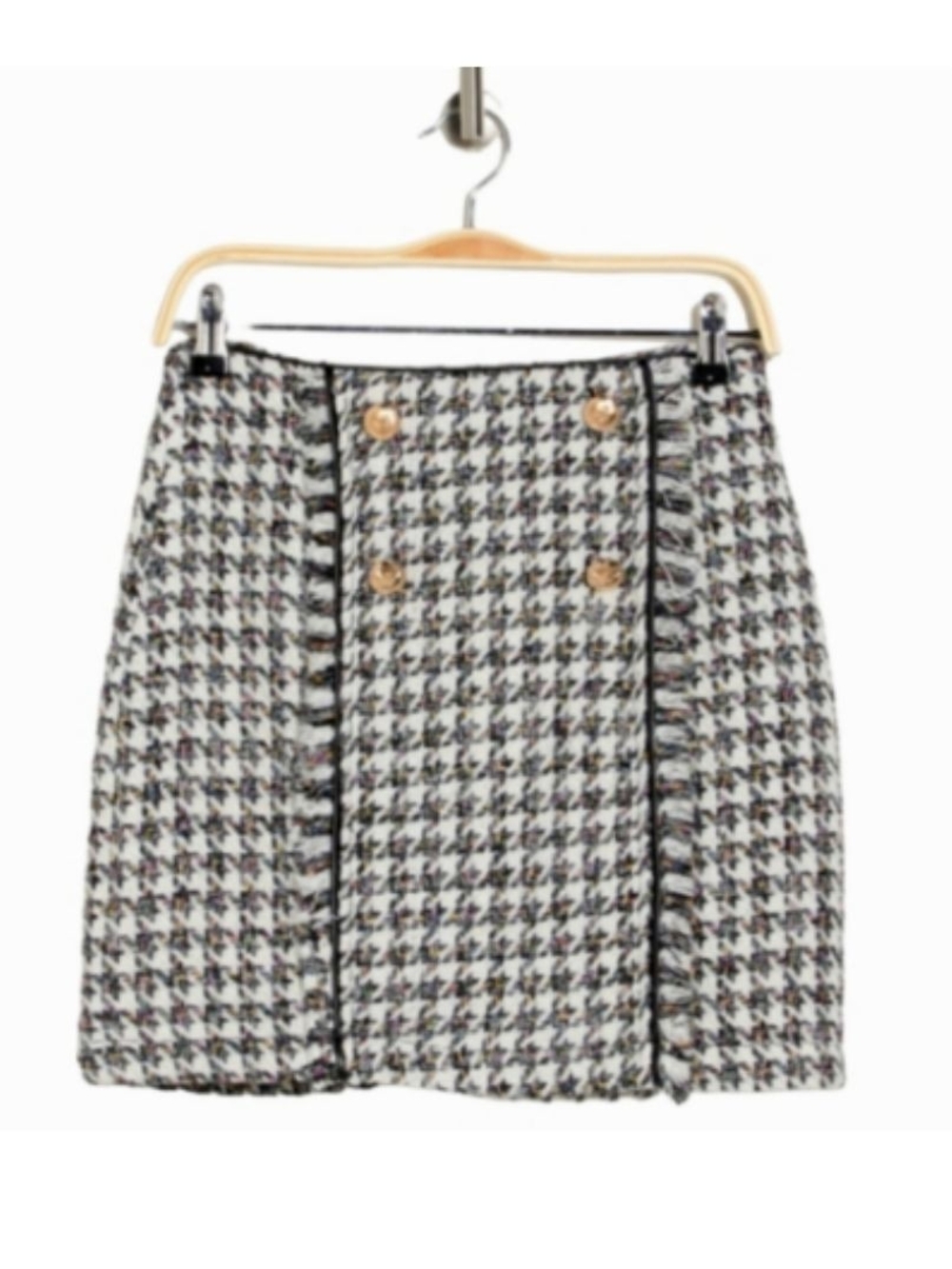 NWT Walter Baker Tweed Houndstooth Skirt Sz 4